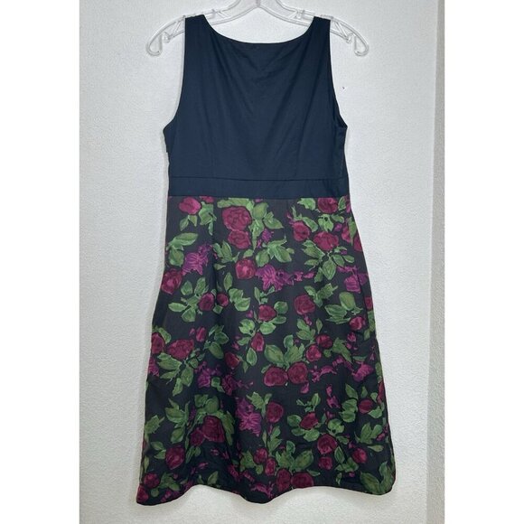 Moulinette Soeurs Dress 8 Dark Floral Forest Fairy Roses Anthropologie Whimsy - Picture 2 of 12